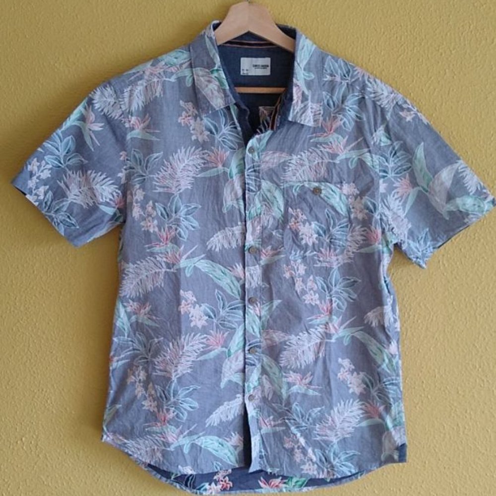 Men's Floral Button Down
